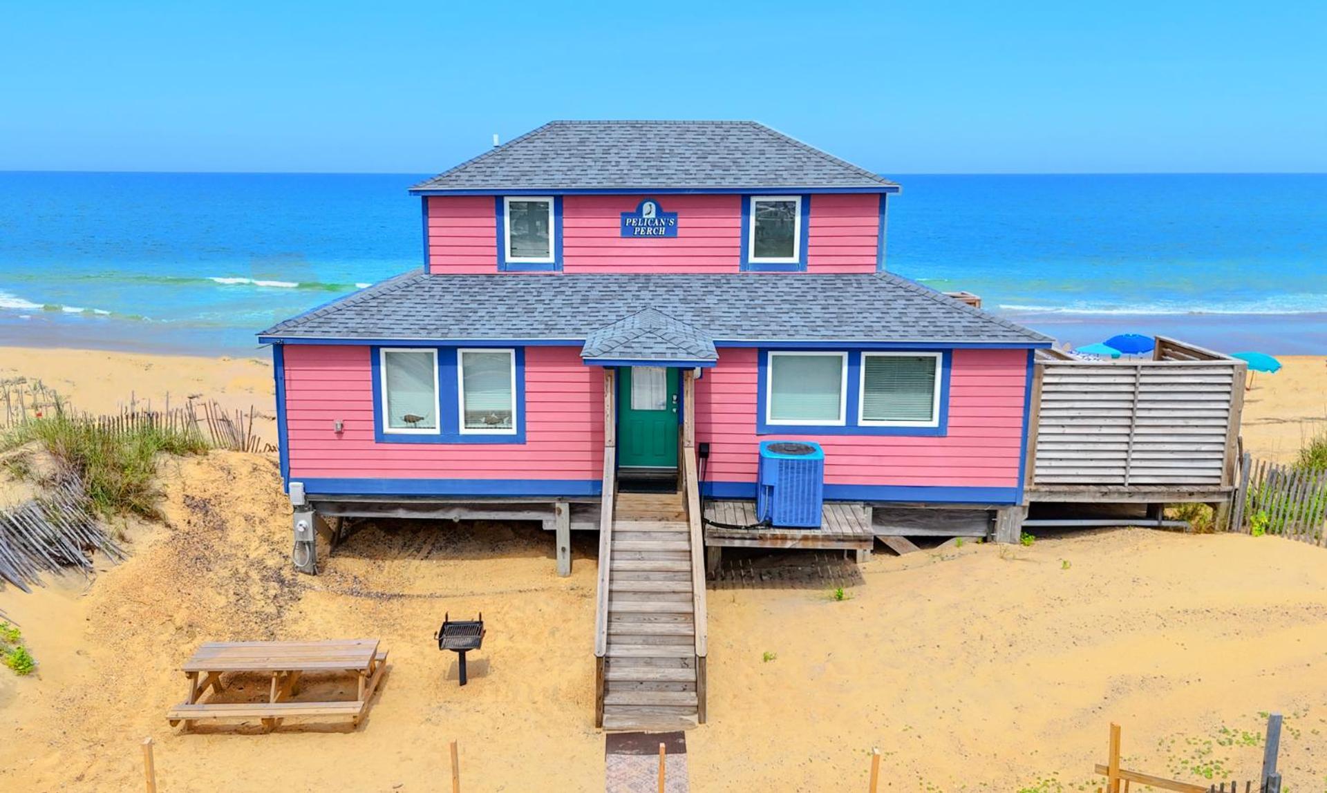 4102 Pelicans Perch: The Iconic Obx Oceanfront Kitty Hawk Buitenkant foto